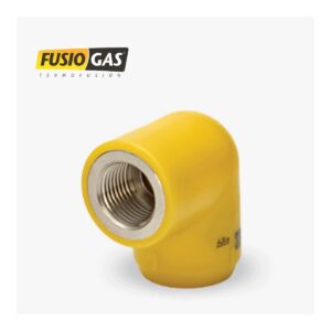 Codo 90° – Rosca Hembra 20 mm x 1/2″ – Fusiogas para gas por termofusión para instalaciones sanitarias